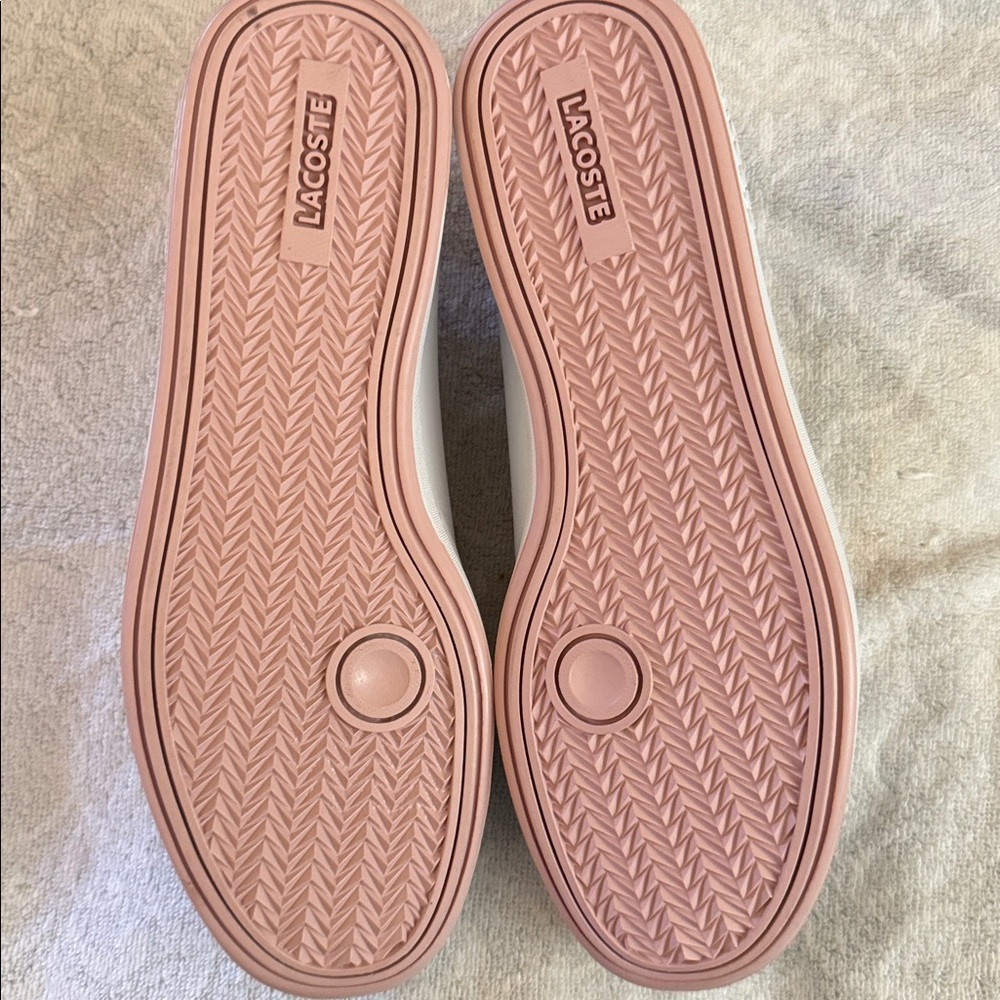NET, Lacoste adorable pink/white tennis shoes. - Picture 8 of 8